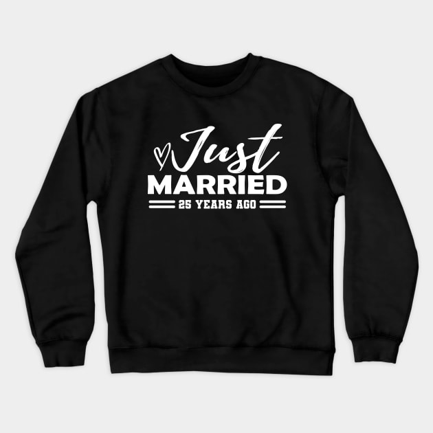 25th Wedding Anniversary - 25 years anniversary Crewneck Sweatshirt by KC Happy Shop